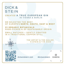 Lade das Bild in den Galerie-Viewer, DICK & STEIN - BATCH 0 - Limited Edition - unfiltered london dry gin - 45,7% vol. - 50cl