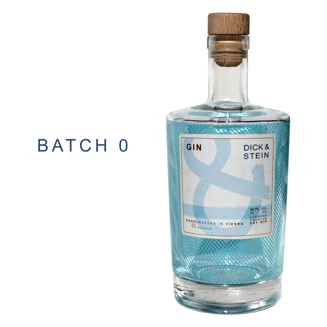 DICK & STEIN - BATCH 0 - Limited Edition - unfiltered london dry gin - 45,7% vol. - 50cl